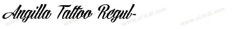Angilla Tattoo Regul字体转换